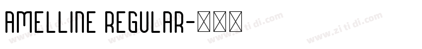Amelline Regular字体转换